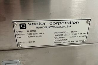 1997 Vector Corp. LDCS 20/30 Div 1 Tablet Coating Equipment | HealthStar, Inc. (3)